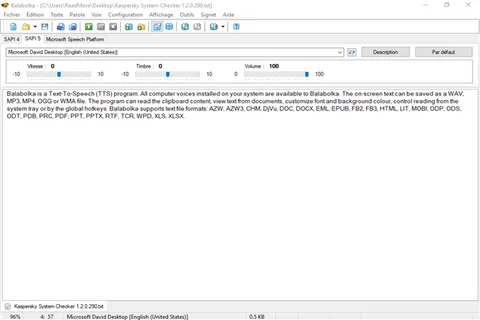 Download Balabolka – Text To Speech for Windows